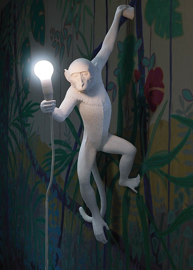 Lampa Monkey zewnętrzna biała