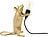 Лампа Mouse стояча, золота, з USB-роз'ємом