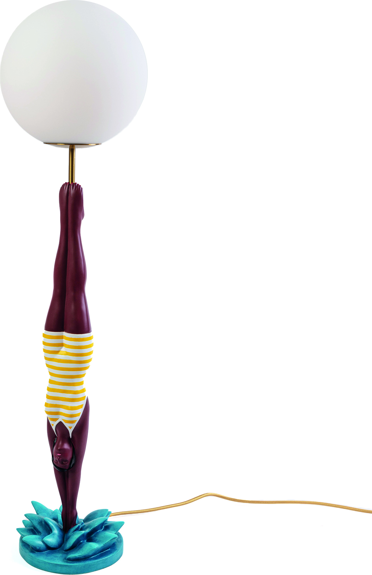 Lampa stołowa Diver żółta