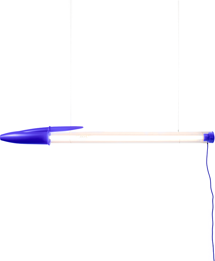 Lampă suspendată sau de perete BIC LED 173 cm, neagră