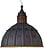 Lampa wisząca Cupolone mała szara