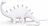 Lampada a LED Jurassic Bronto bianca