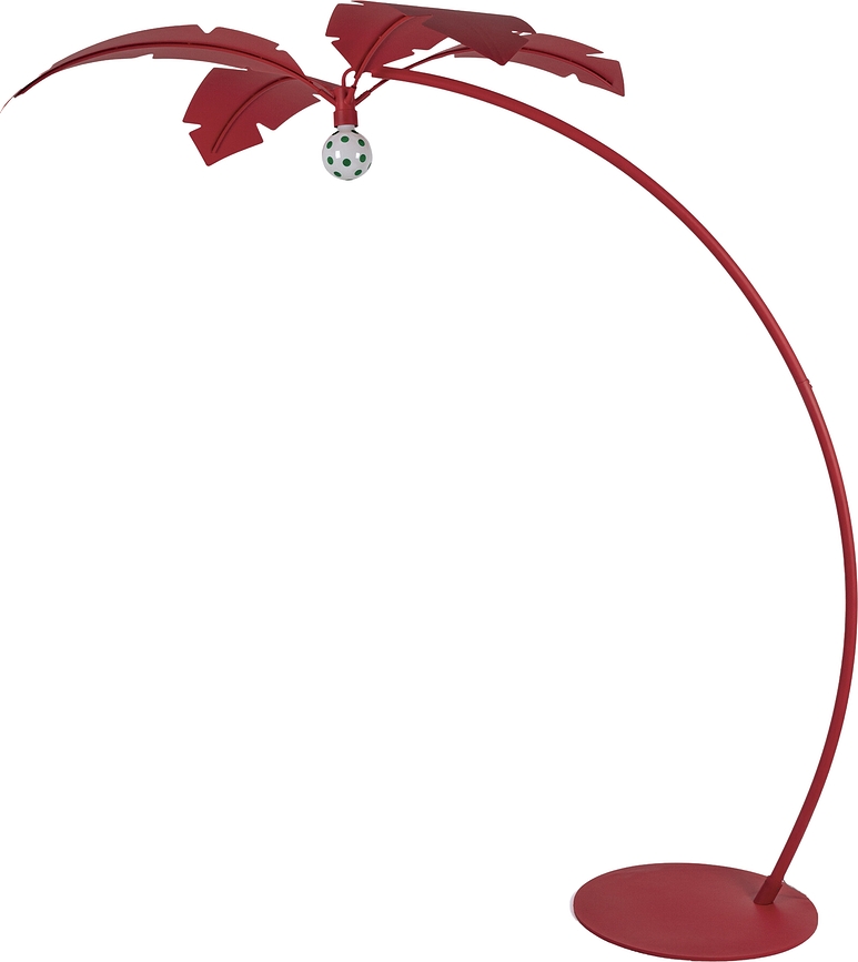 Lampadaire La Palma rouge