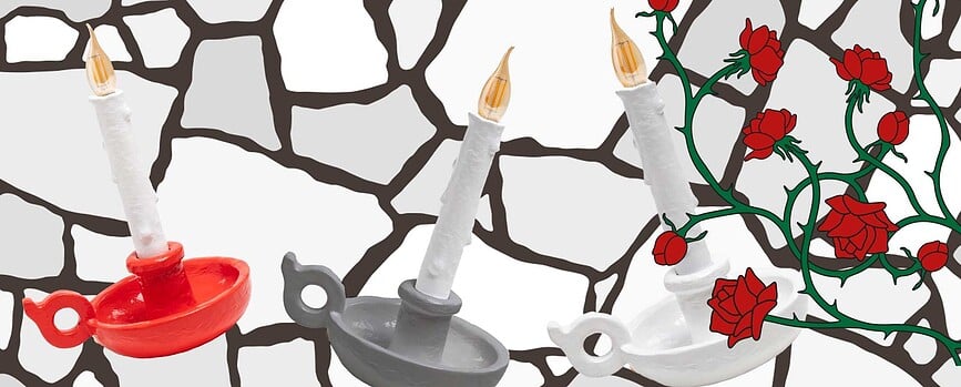 Lámpara Bugia, dorada