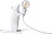 Lámpara de Pie Mouse, blanca, con puerto USB