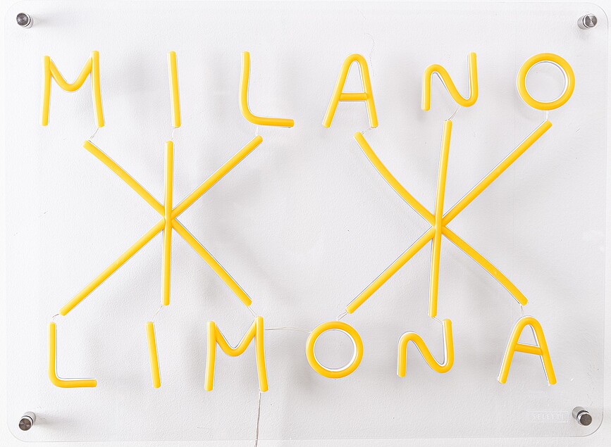 Lampe med LED Milano Limona 38 x 52 cm