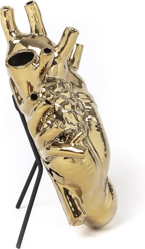 Love in Bloom Vase, doré