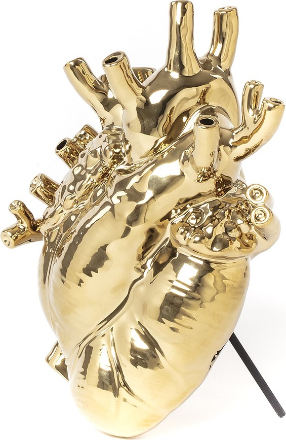 Love in Bloom Vase, doré