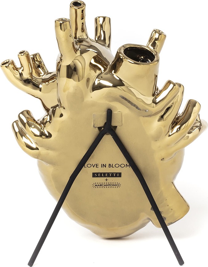 Love in Bloom Vase, doré