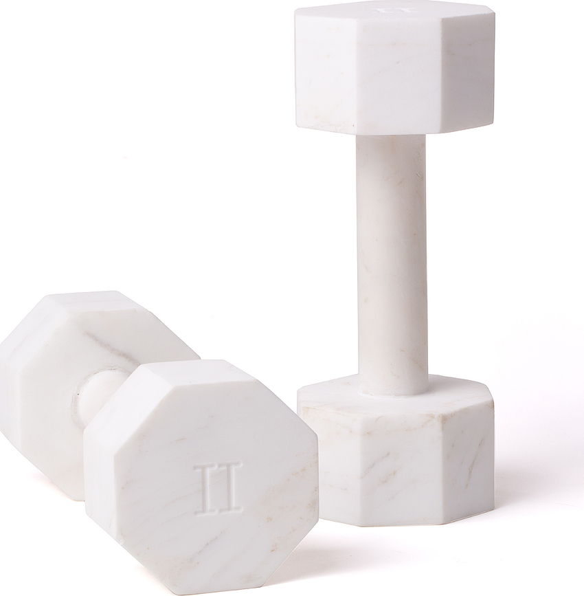 Lvdis Collections Dekoracija Dumbell, 22 cm, marmor