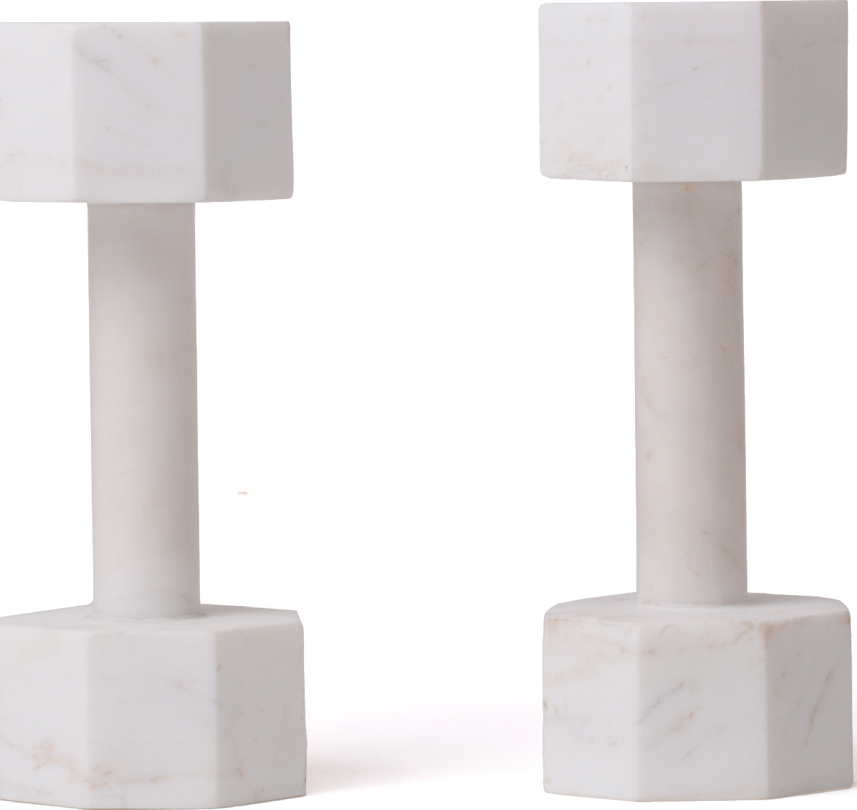 Lvdis Collections Dumbell Dekoration 22 cm aus Marmor