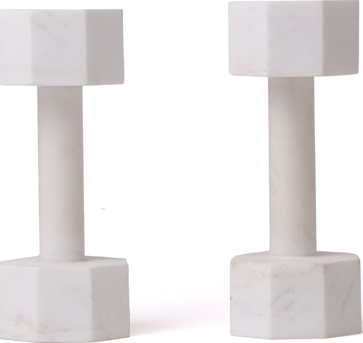 Lvdis Collections Dumbell Dekoration 24 cm aus Marmor
