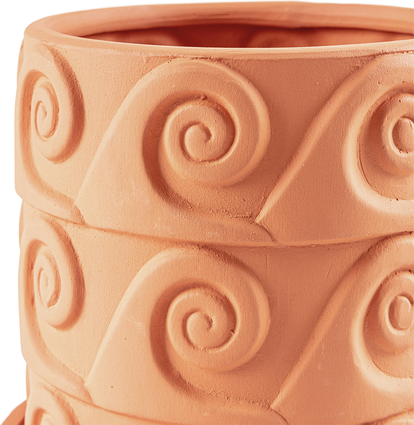 Maceta de terracota Magna Graecia Dorico, 30 cm