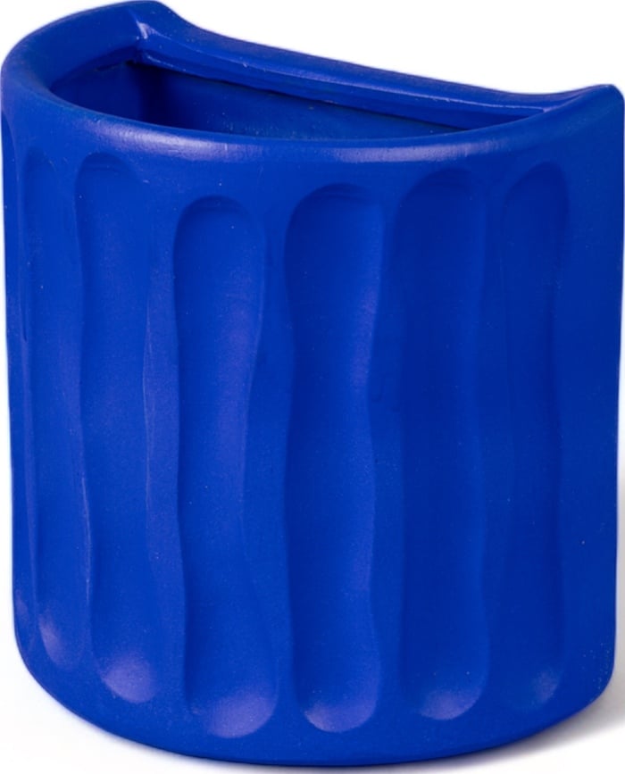 Maceta de terracota Magna Graecia Onde, para pared, azul