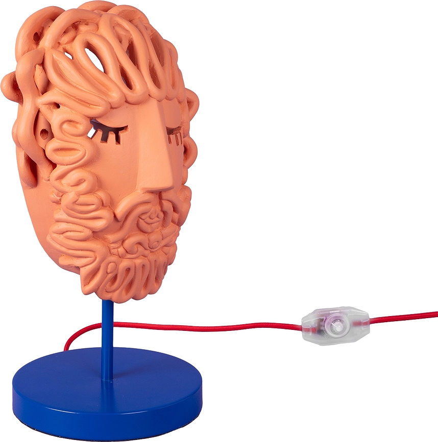 Magna Graecia 2.0 Ulysses Mask Asztali lámpa terrakottából