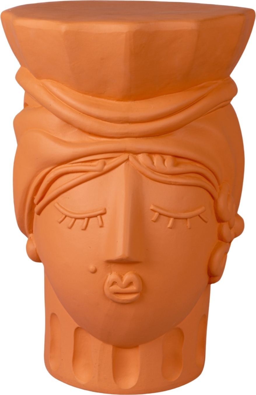 Magna Graecia 2.0 Woman Hocker aus Terrakotta