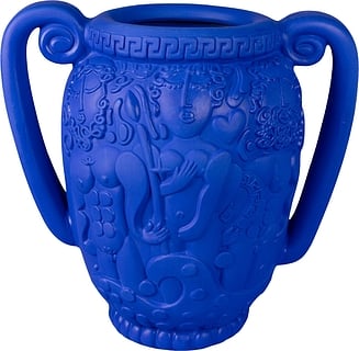 Magna Graecia Amphora Dekoratiivne vaas 51 cm sinine valmistatud terrakotast