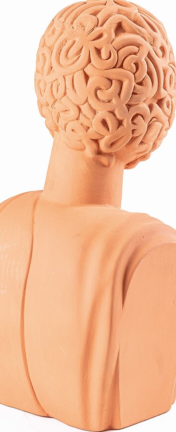 Magna Graecia Bust Poppea Figura dekorativna 45 cm terakota