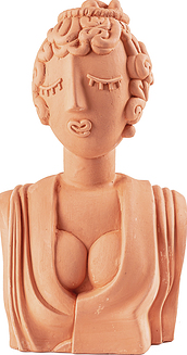Magna Graecia Bust Dekoratiivne kujuke 45 cm valmistatud terrakotast