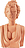 Magna Graecia Bust Poppea Dekoratiivne kujuke 45 cm valmistatud terrakotast