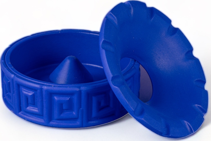 Magna Graecia Dialogues Cendrier, bleu, en terre cuite