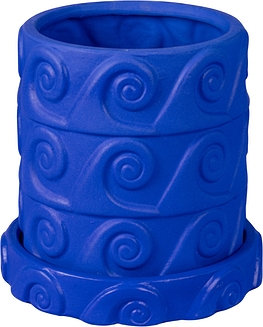 Magna Graecia Lillepotid sinised valmistatud terrakotast koos statiiviga