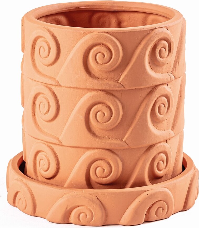 Magna Graecia Pot de Fleurs, en terre cuite