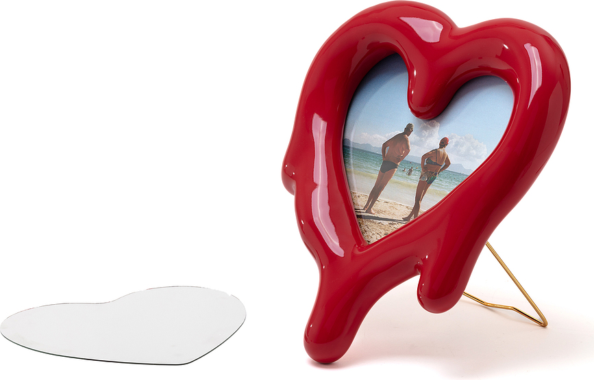 Melted Heart Cadre photo, rouge