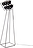 Multilamp Golvlampa med dimmer, svart
