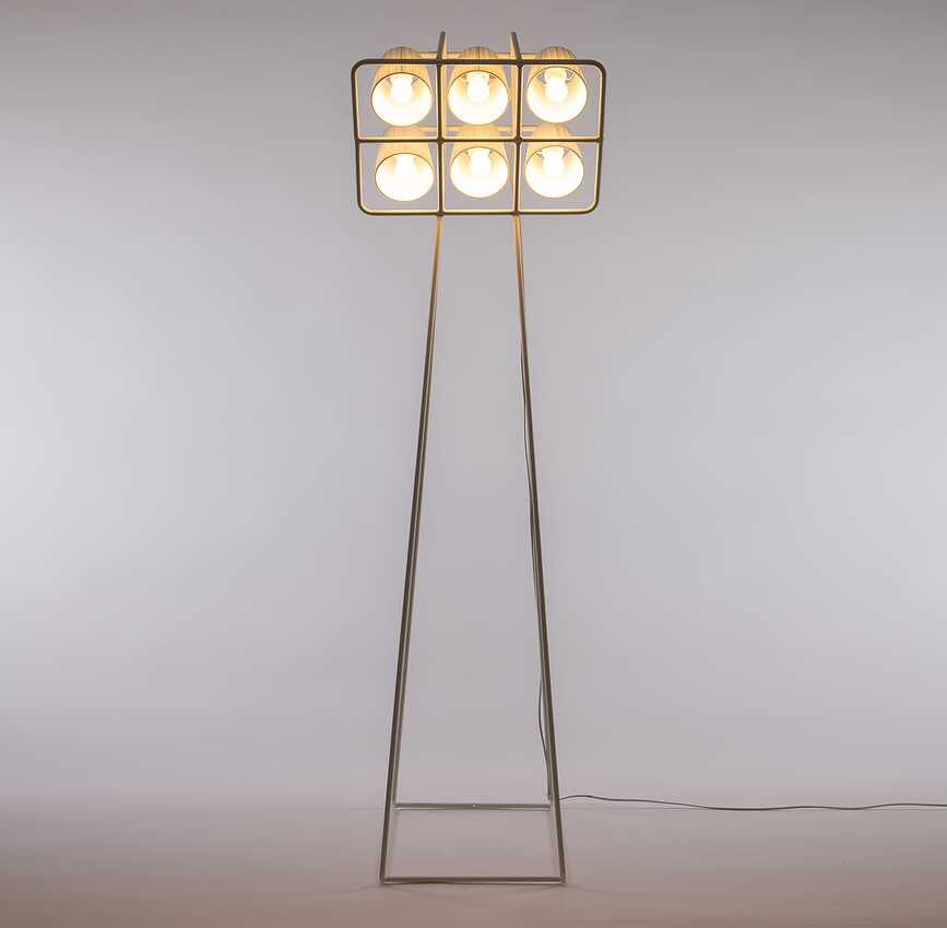 Multilamp Lampadaire avec variateur, noir