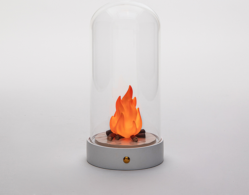 My Little Bonfire Lampe Décorative sans fil, blanche