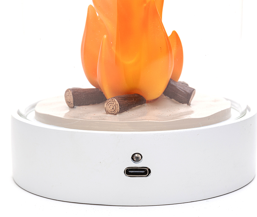 My Little Bonfire Lampe Décorative sans fil, blanche