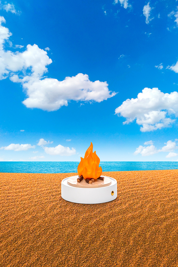 My Little Bonfire Φωτιστικό Διακοσμητικό ασύρματο, λευκό