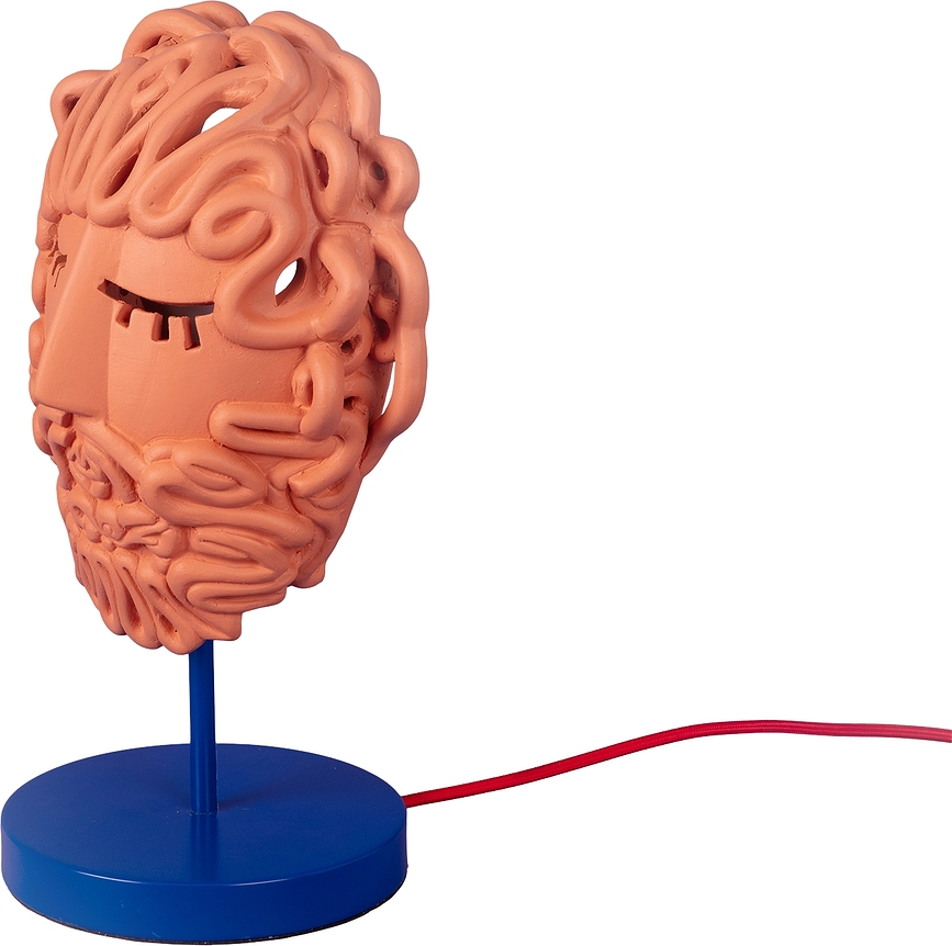 Namizna svetilka Magna Graecia 2.0 Medusa Mask iz terakote