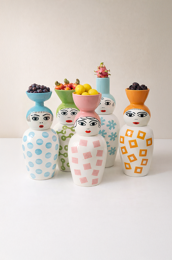 New Canopie Amina vase med låg