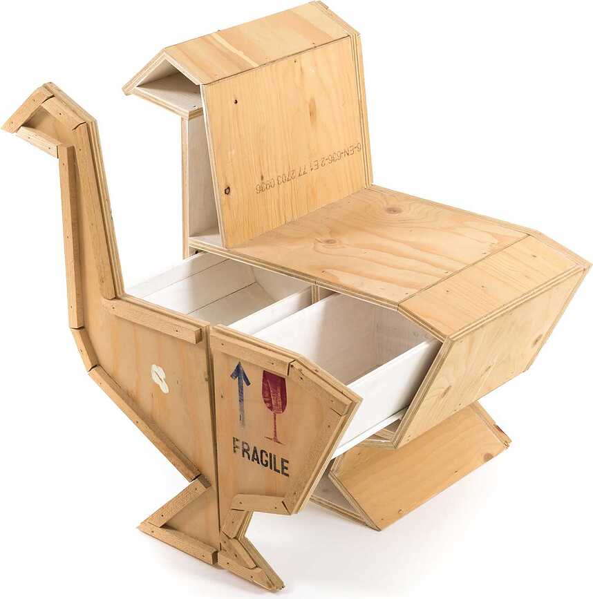 Noční stolek Sending Goose bílý