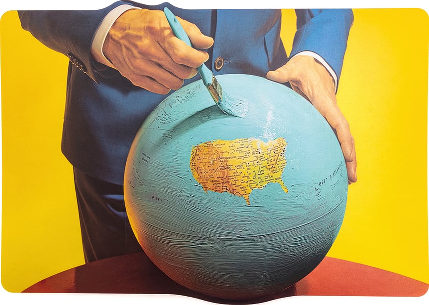 Onderlegmat Toiletpaper Globe 45 cm kurk