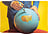 Onderlegmat Toiletpaper Globe 45 cm kurk