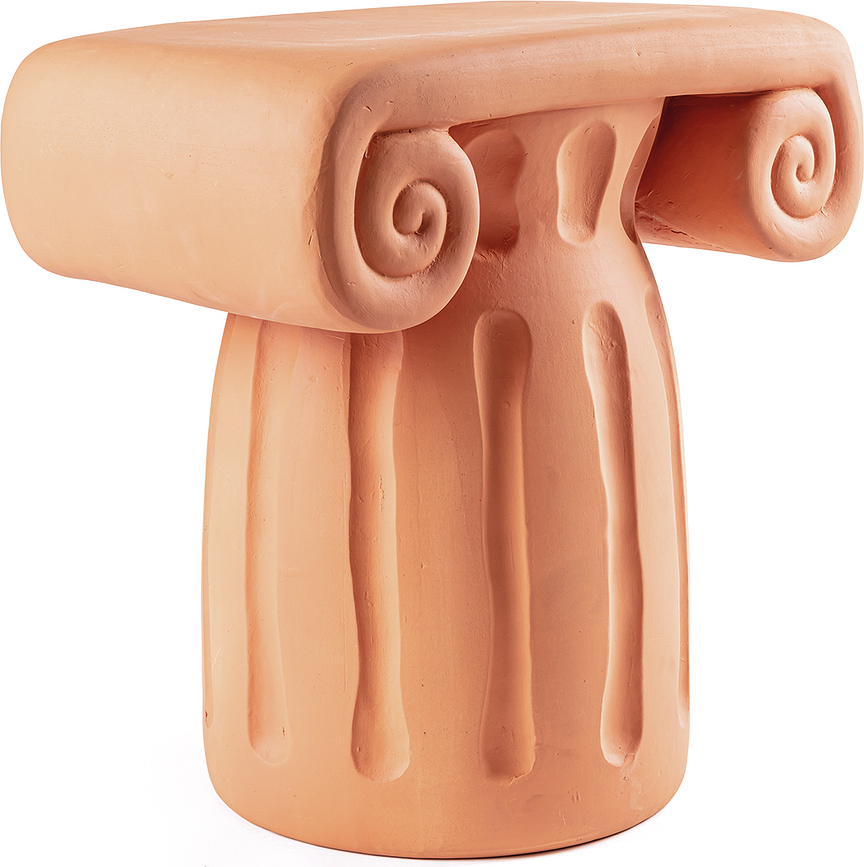 Pedestal de terracota Magna Graecia Capitello, 33 cm