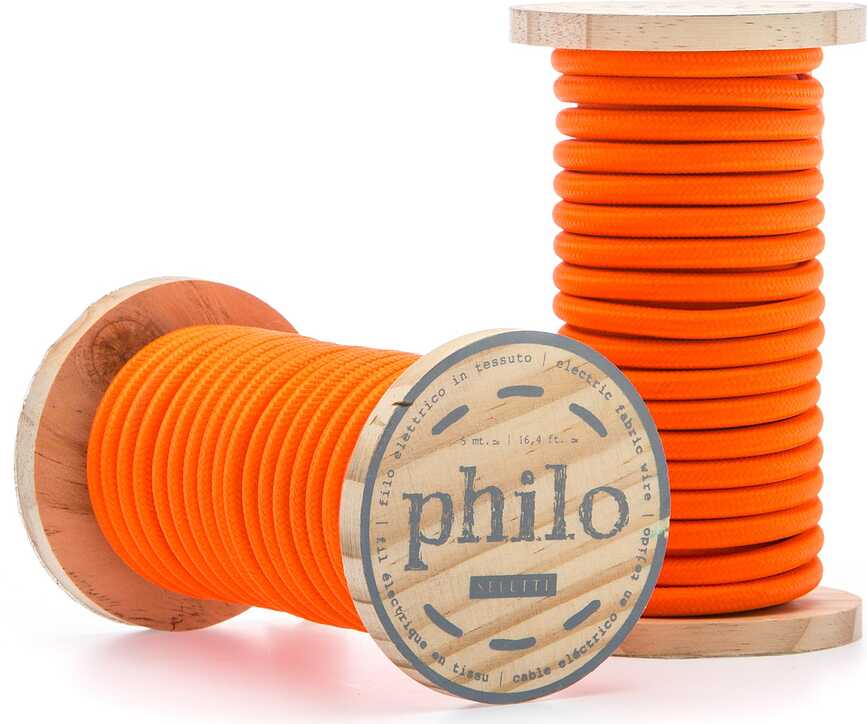 Philo Câble pour lampe, orange