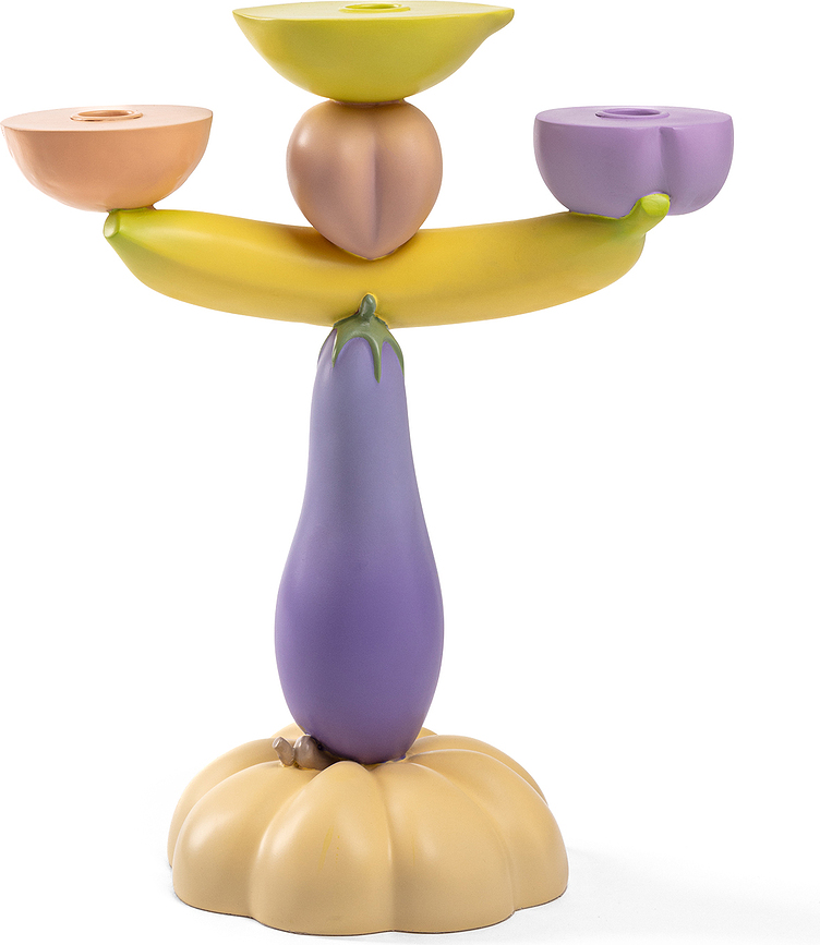 Portacandela Vitamin Aubergine