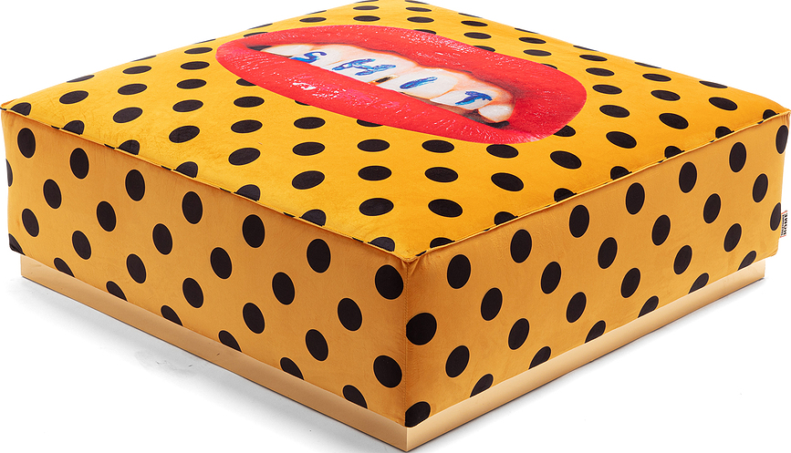 Puf Toiletpaper Shit Pois čtvercový 103 cm