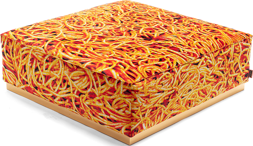 Puf Toiletpaper Spaghetti kwadratowy 103 cm