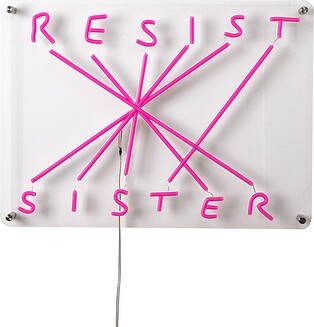 Resist Sister LED seinakaunistus