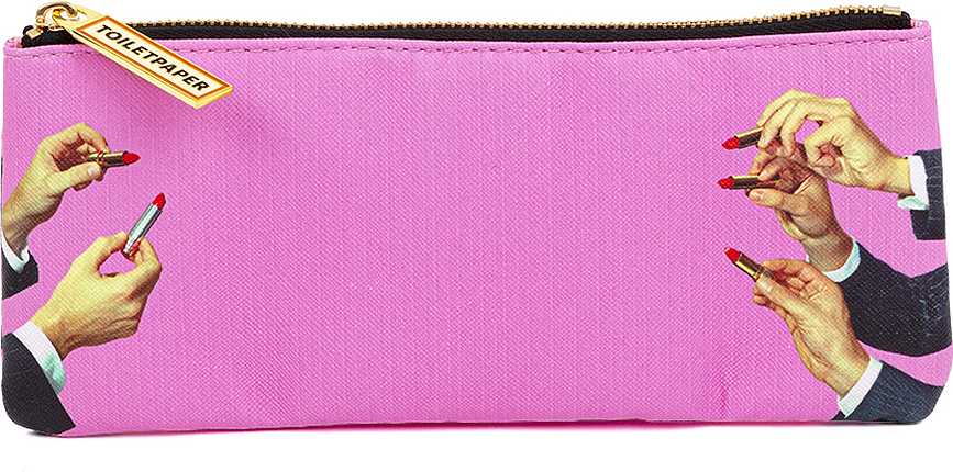 Sacchetto Toiletpaper Lipstick Pink 21 x 9 cm