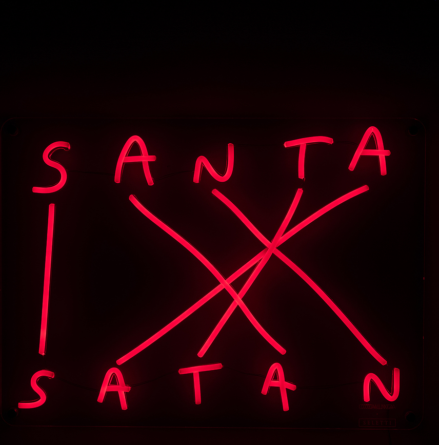 Santa Satan Stenska dekoracija, LED