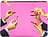 Saszetka Toiletpaper Lipstick Pink 21 x 15,5 cm