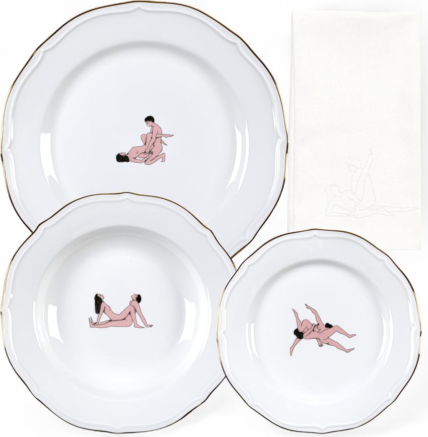 Seikantai5271 Arched Servis za jelo 4-dijelni set