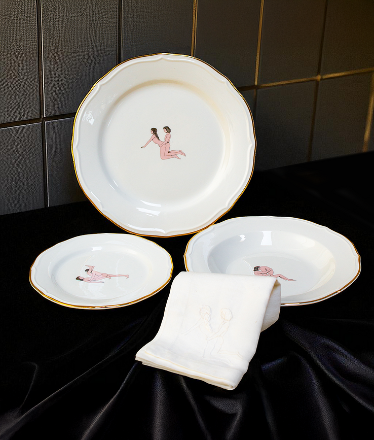 Seikantai5271 Arched Jedilni set, 4-delni