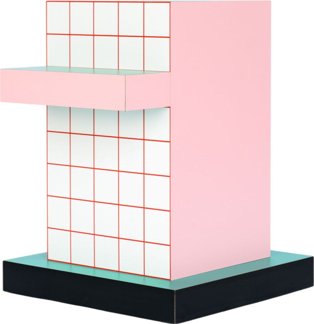 Seletti Supersidetable Beistelltisch kariert rot